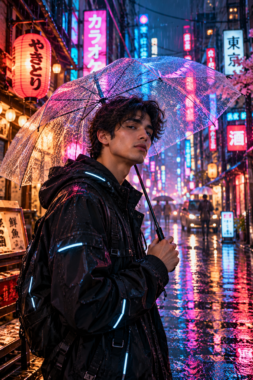 Cyberpunk Neon City AI Photo Prompts: Tokyo Night Street Aesthetic Edits - AI Photo Editing Prompts