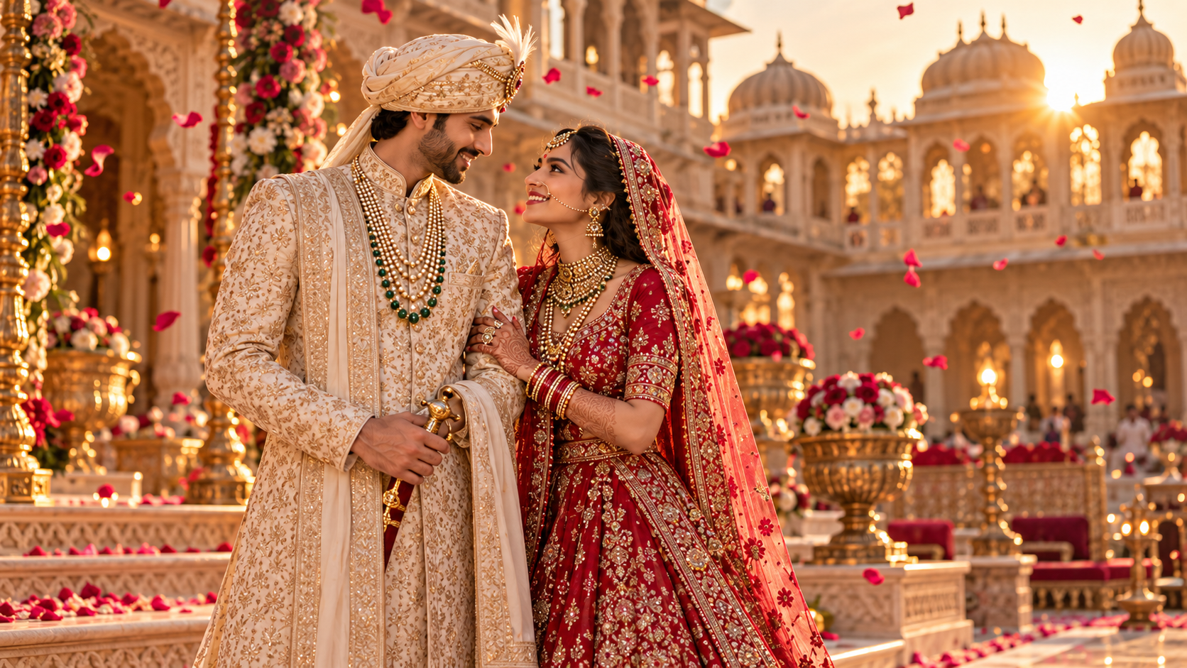 Royal Wedding & Couple Cinematic Photography Prompts: Traditional & Luxury Edits - AI Photo Editing Prompts